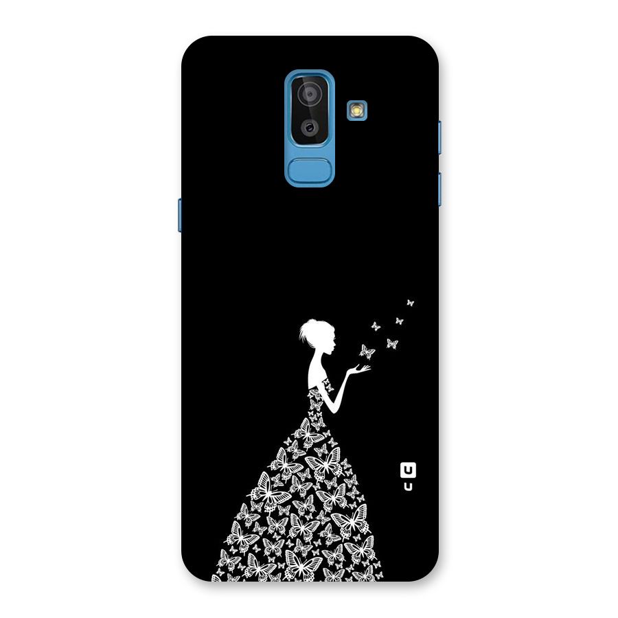 Butterfly Dress Back Case for Galaxy J8