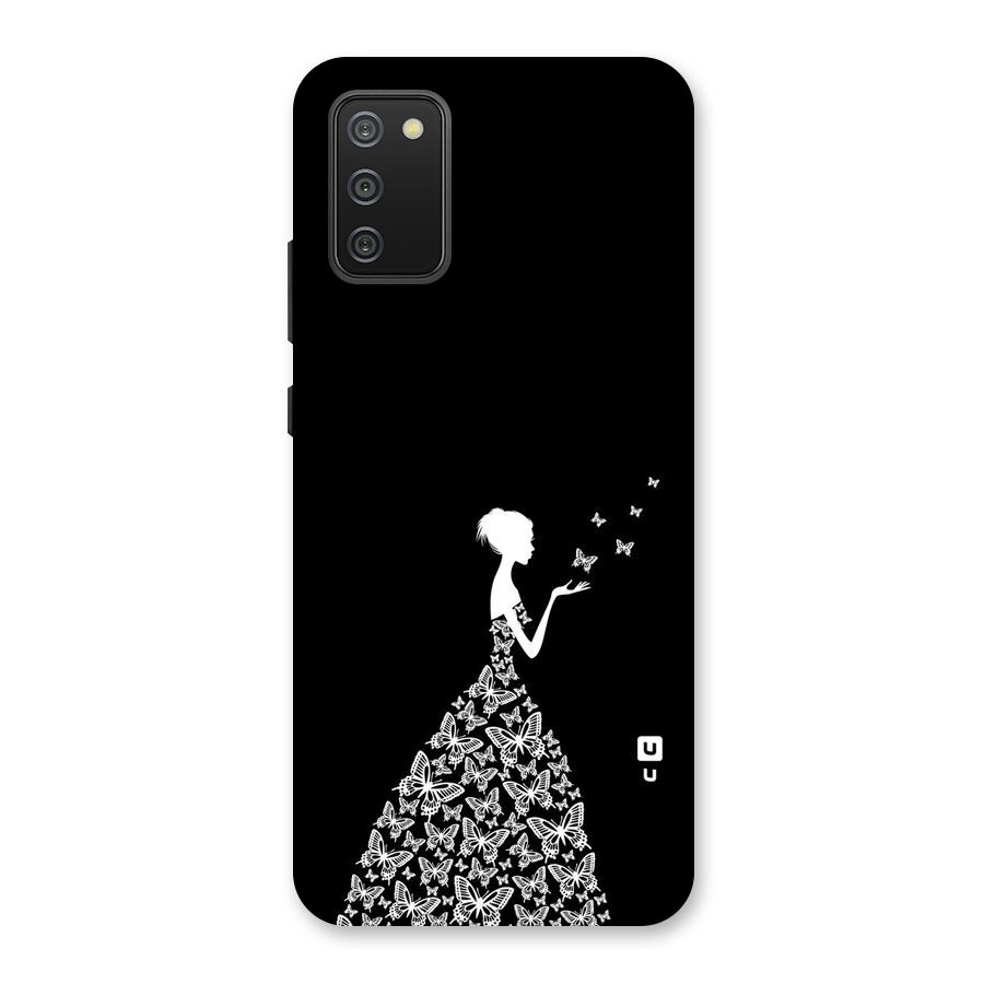 Butterfly Dress Back Case for Galaxy M02s