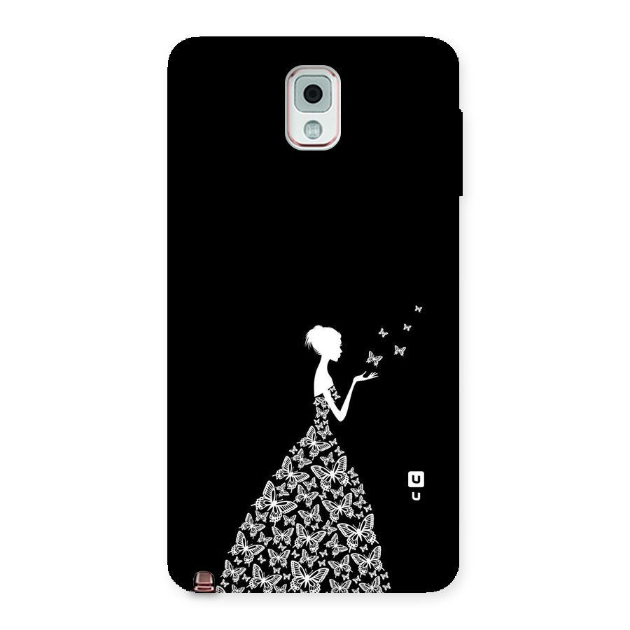 Butterfly Dress Back Case for Galaxy Note 3