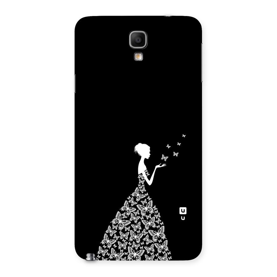 Butterfly Dress Back Case for Galaxy Note 3 Neo