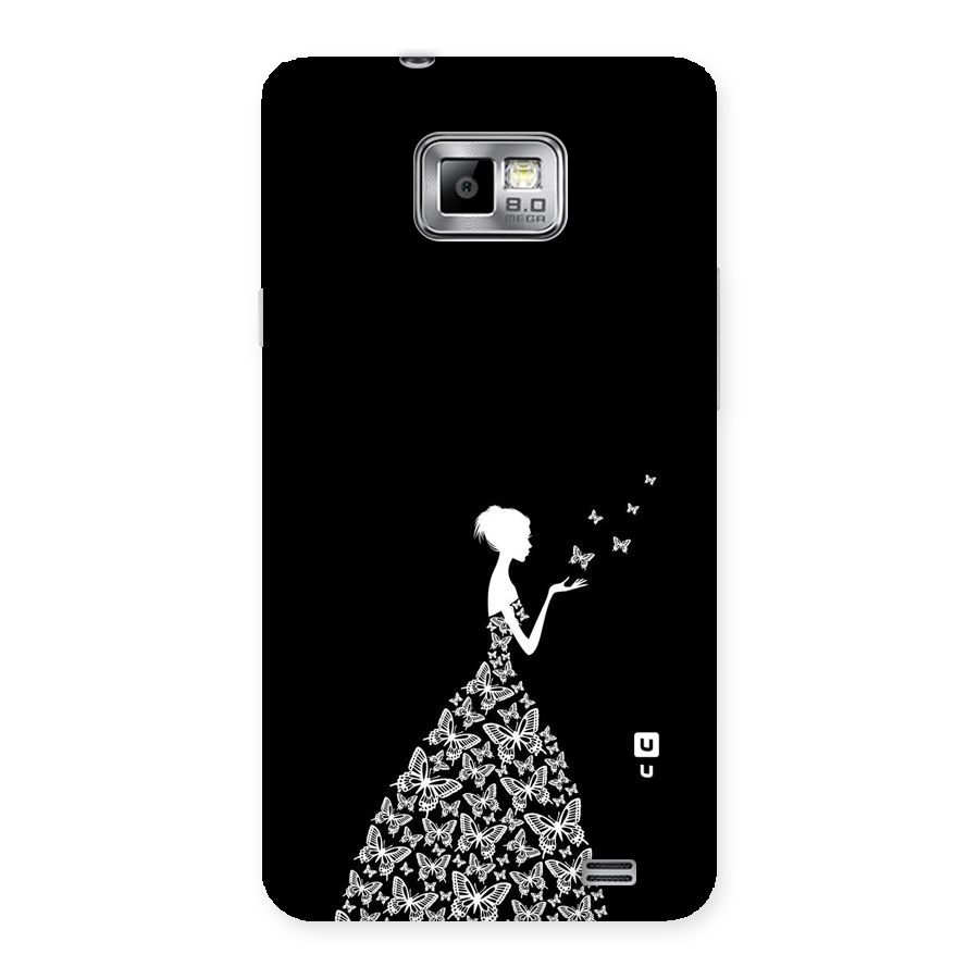 Butterfly Dress Back Case for Galaxy S2