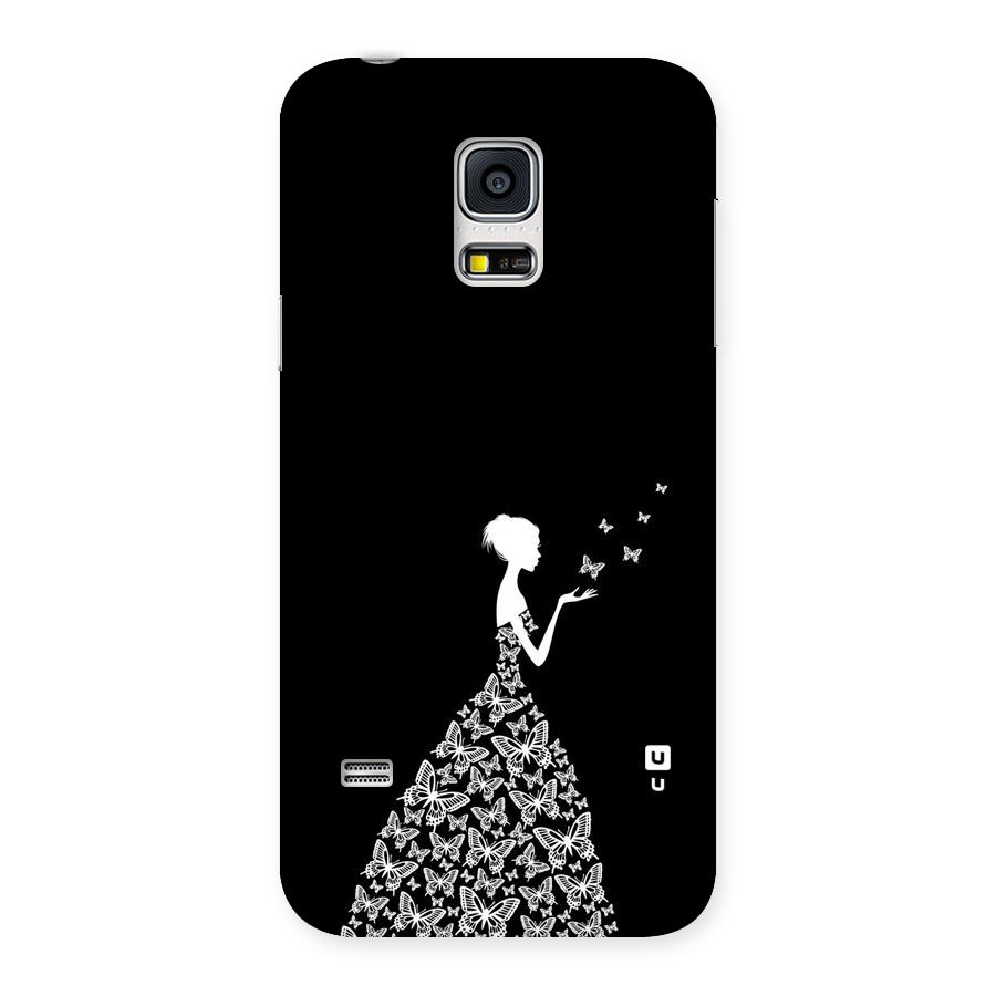 Butterfly Dress Back Case for Galaxy S5 Mini
