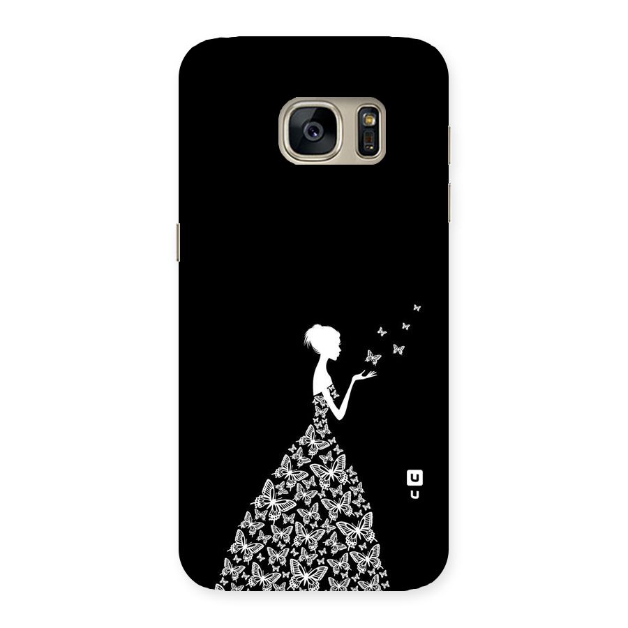 Butterfly Dress Back Case for Galaxy S7