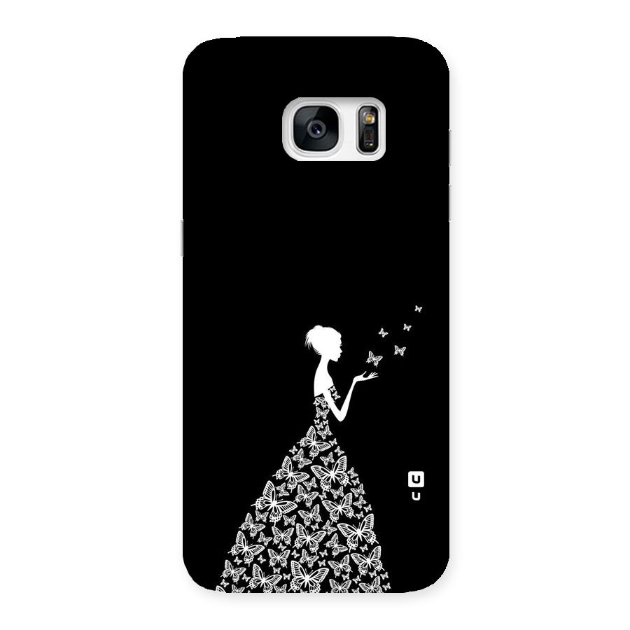 Butterfly Dress Back Case for Galaxy S7 Edge