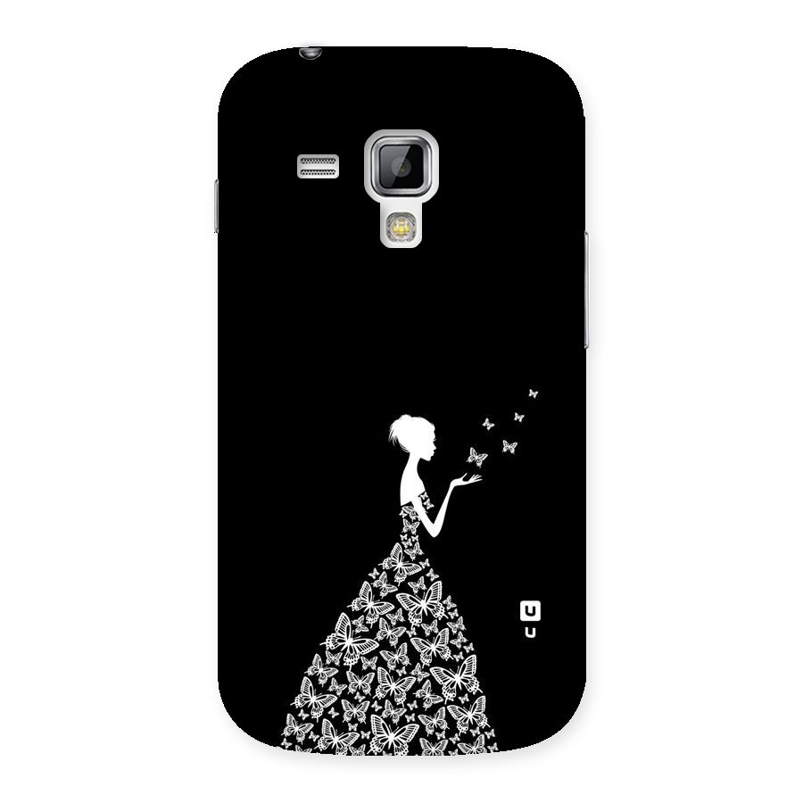 Butterfly Dress Back Case for Galaxy S Duos