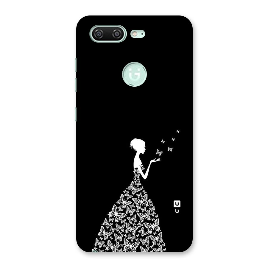 Butterfly Dress Back Case for Gionee S10