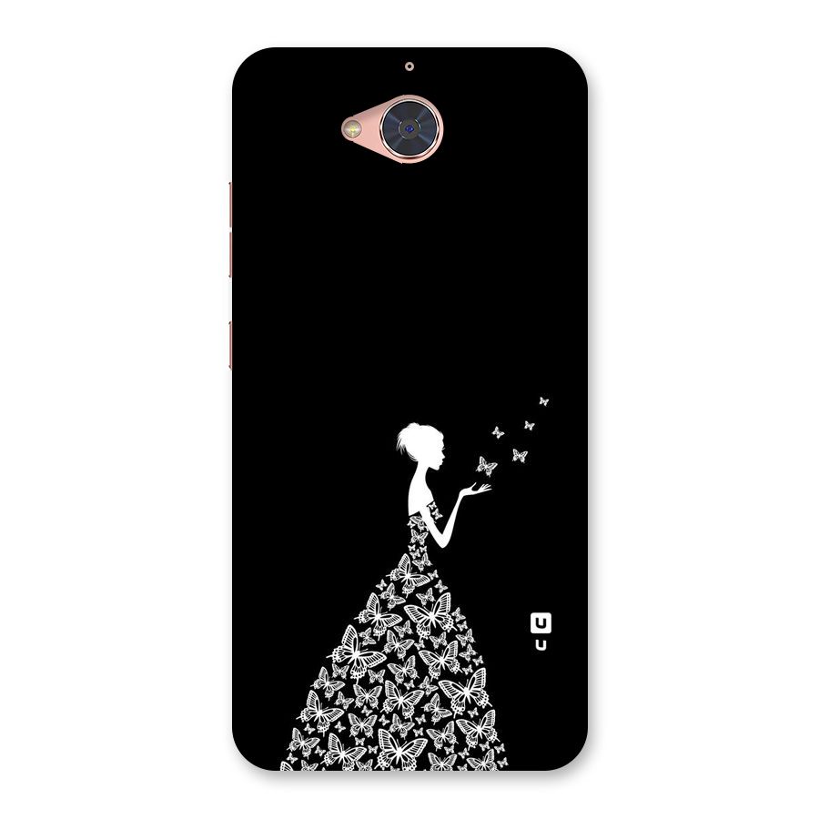 Butterfly Dress Back Case for Gionee S6 Pro