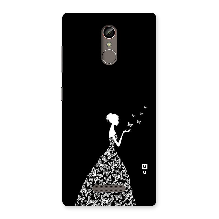 Butterfly Dress Back Case for Gionee S6s