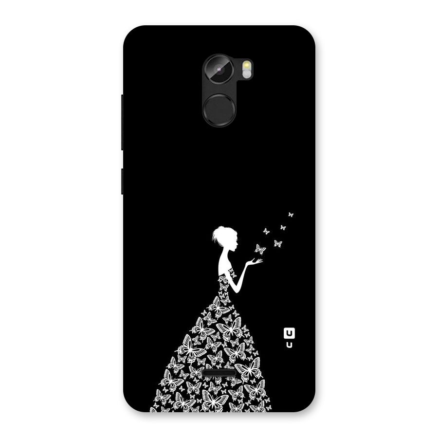 Butterfly Dress Back Case for Gionee X1