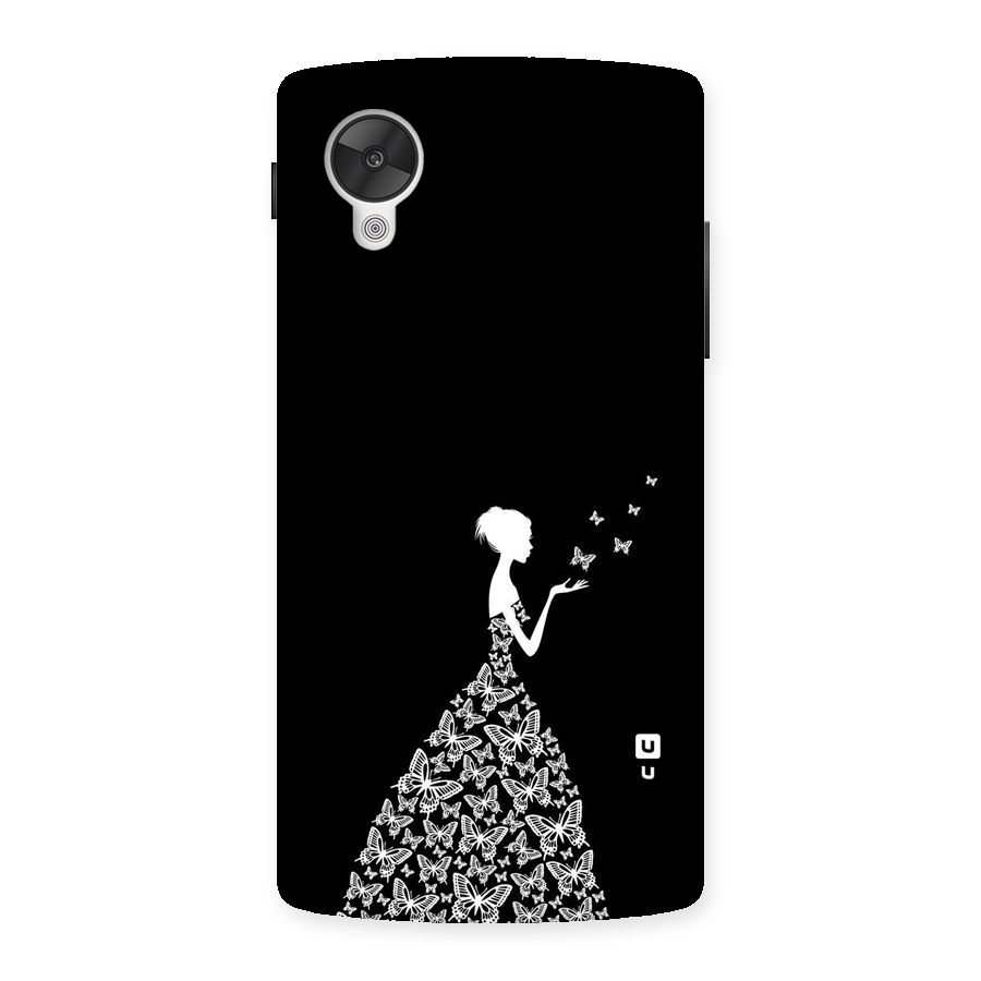 Butterfly Dress Back Case for Google Nexsus 5