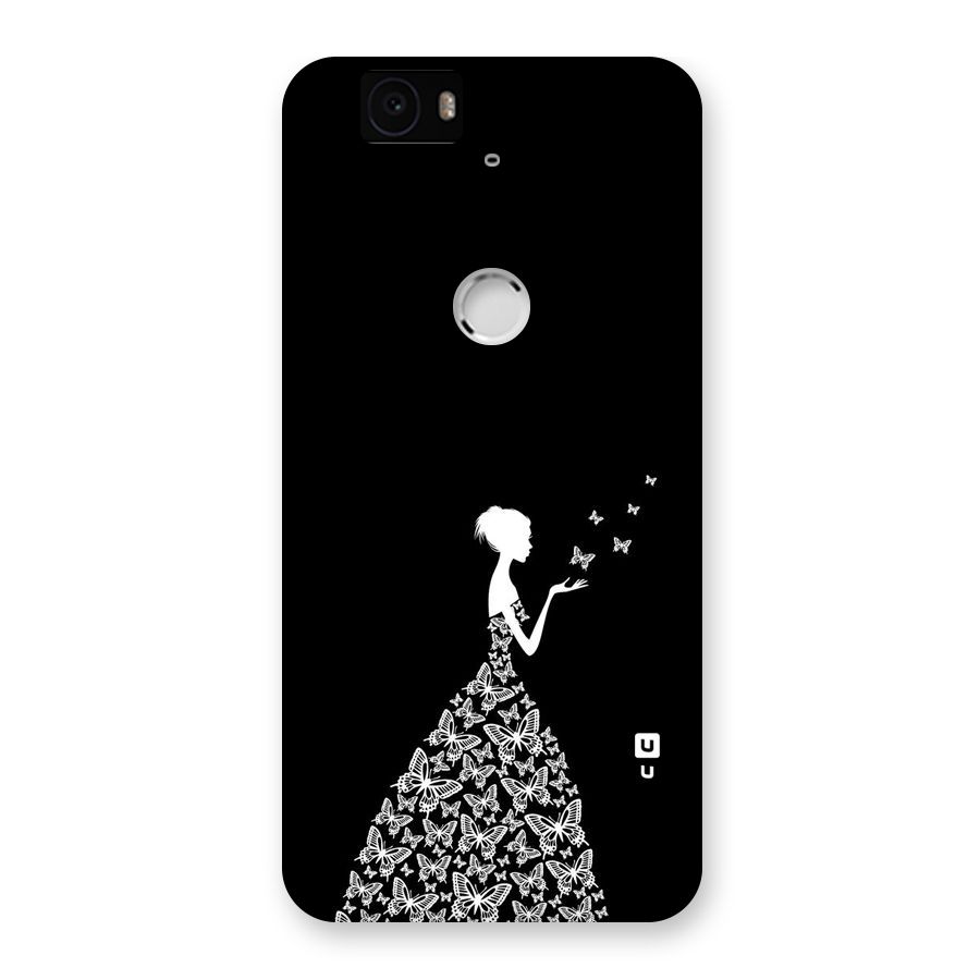 Butterfly Dress Back Case for Google Nexus-6P