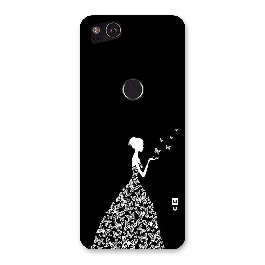 Butterfly Dress Back Case for Google Pixel 2