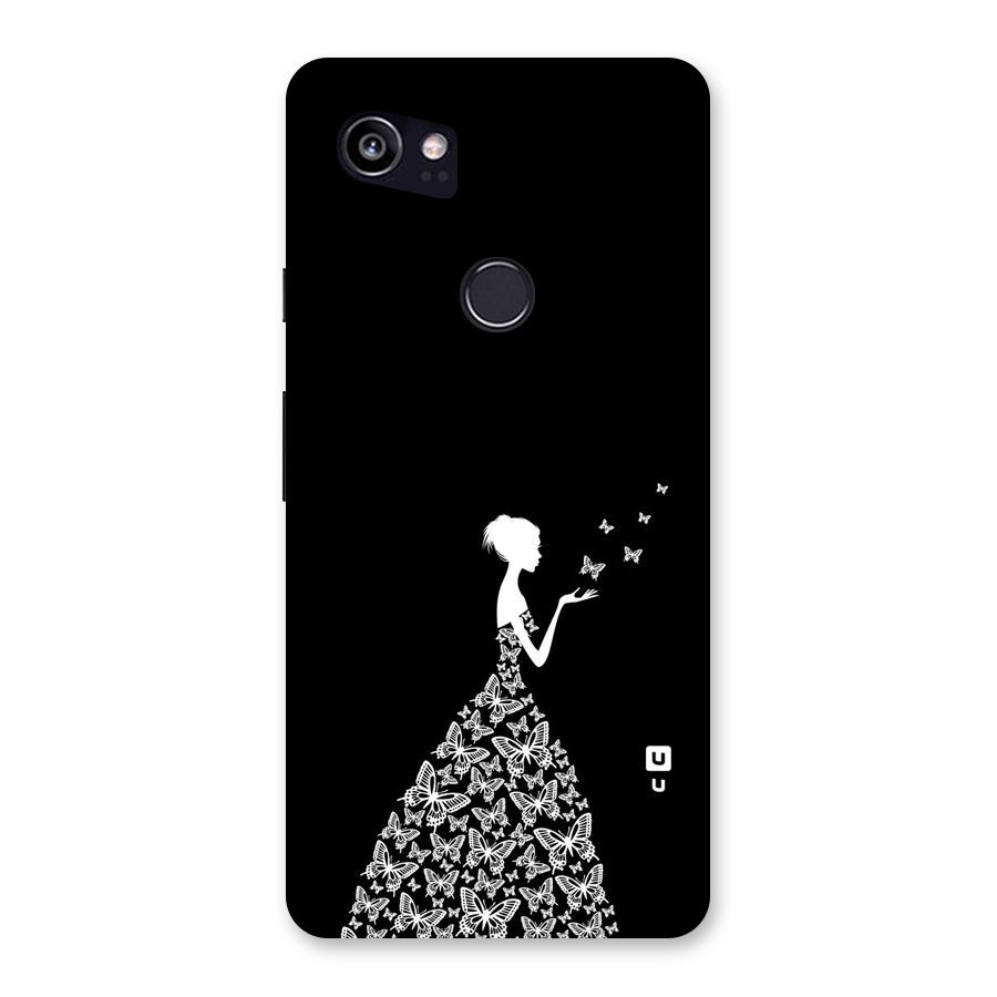 Butterfly Dress Back Case for Google Pixel 2 XL