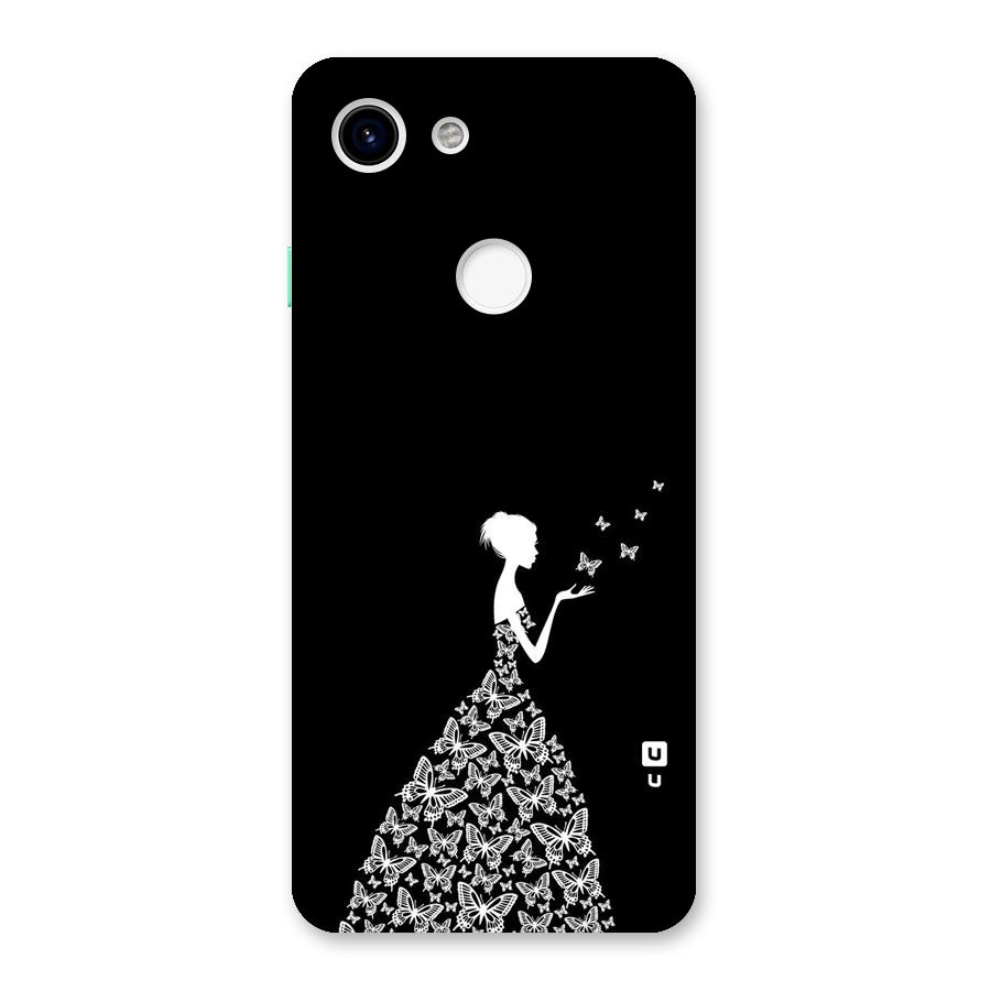 Butterfly Dress Back Case for Google Pixel 3