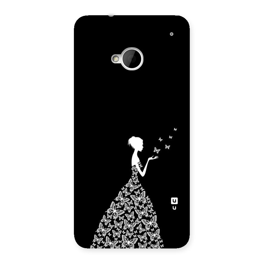 Butterfly Dress Back Case for HTC One M7