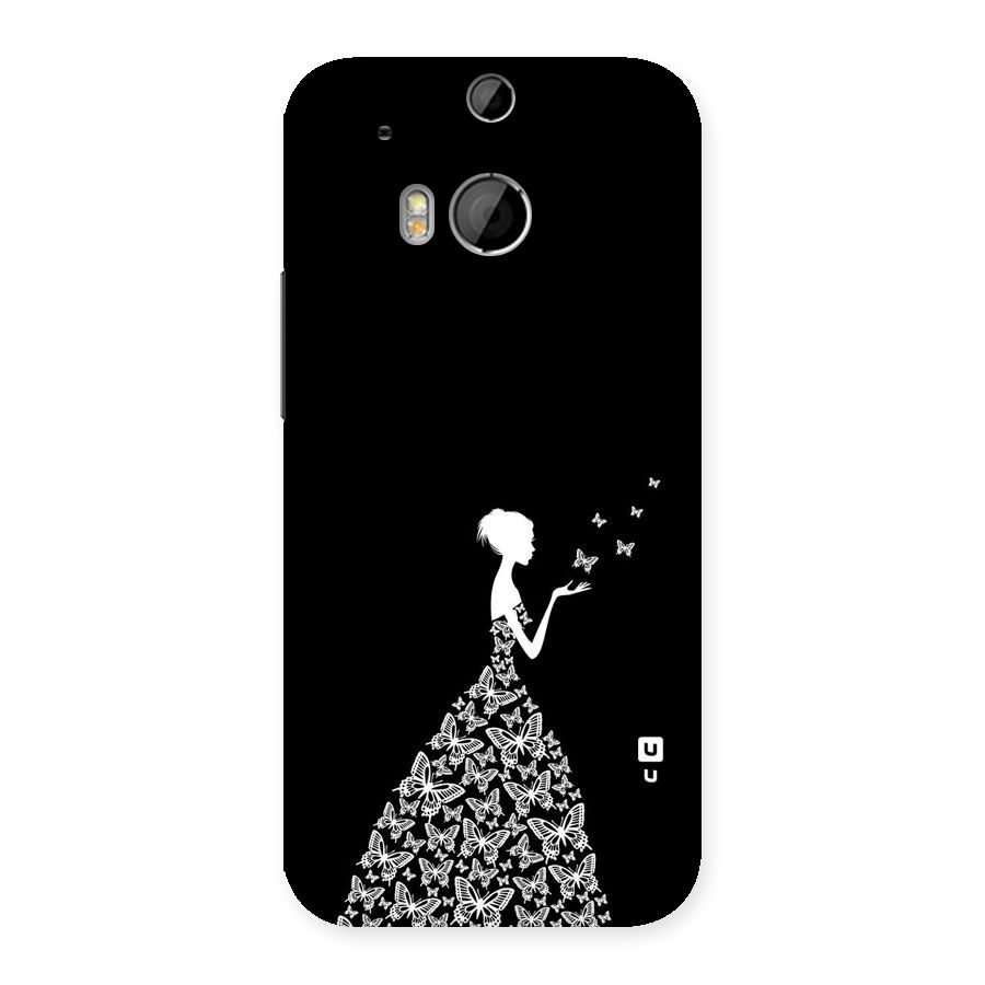 Butterfly Dress Back Case for HTC One M8