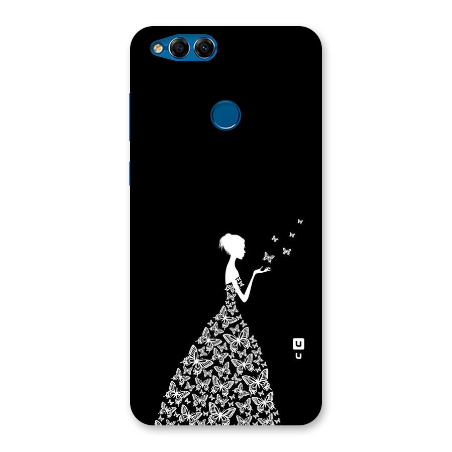 Butterfly Dress Back Case for Honor 7X