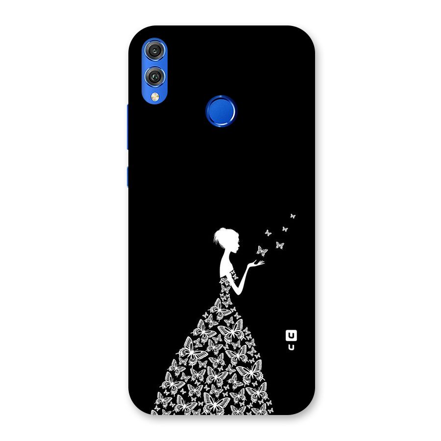 Butterfly Dress Back Case for Honor 8X