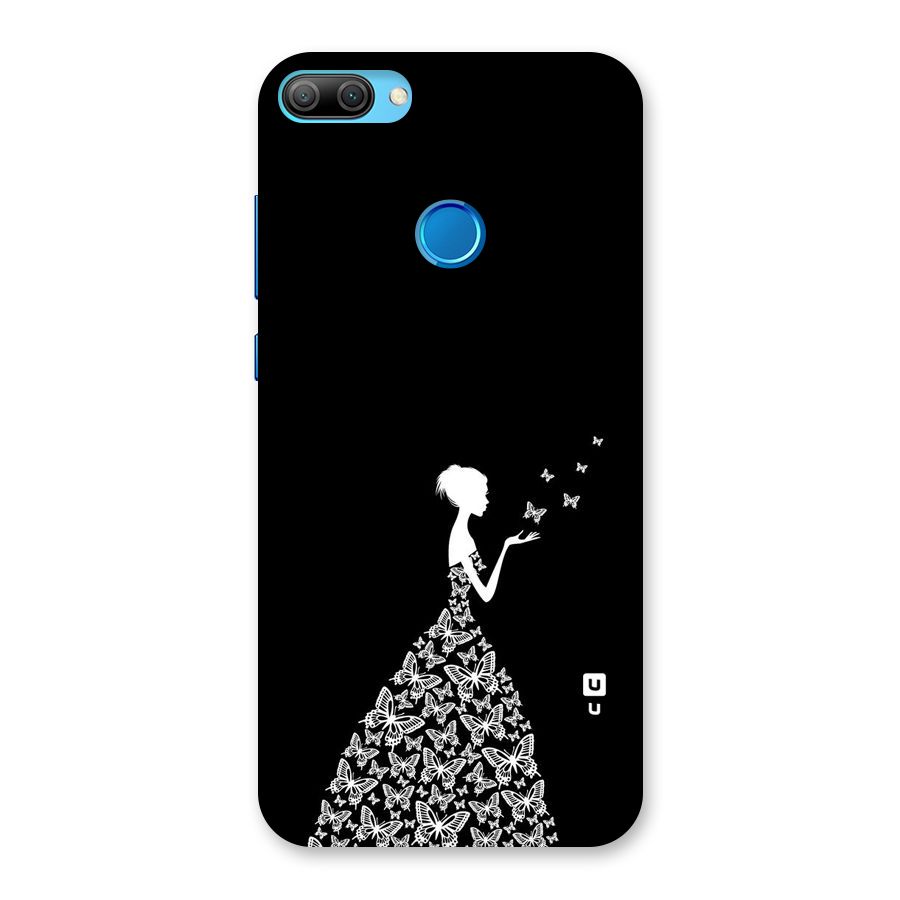 Butterfly Dress Back Case for Honor 9N