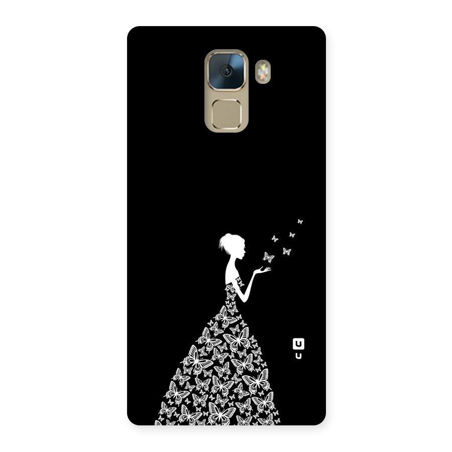 Butterfly Dress Back Case for Huawei Honor 7