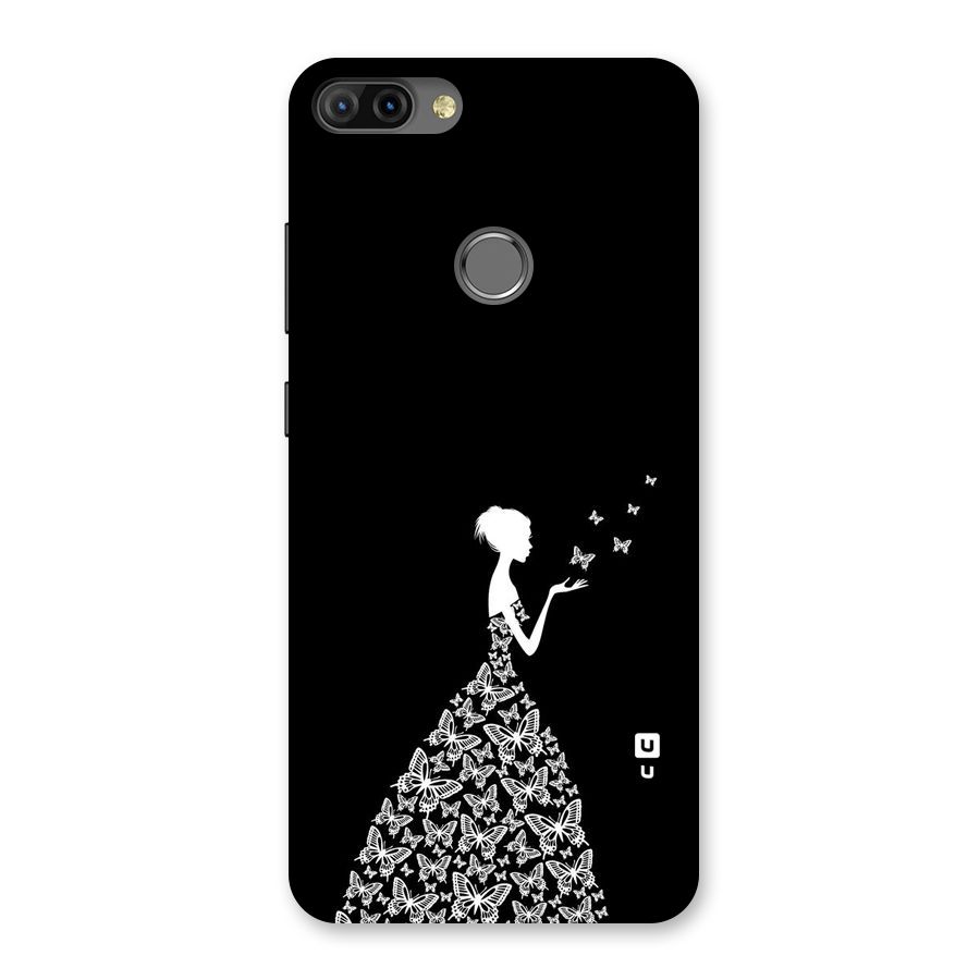 Butterfly Dress Back Case for Infinix Hot 6 Pro