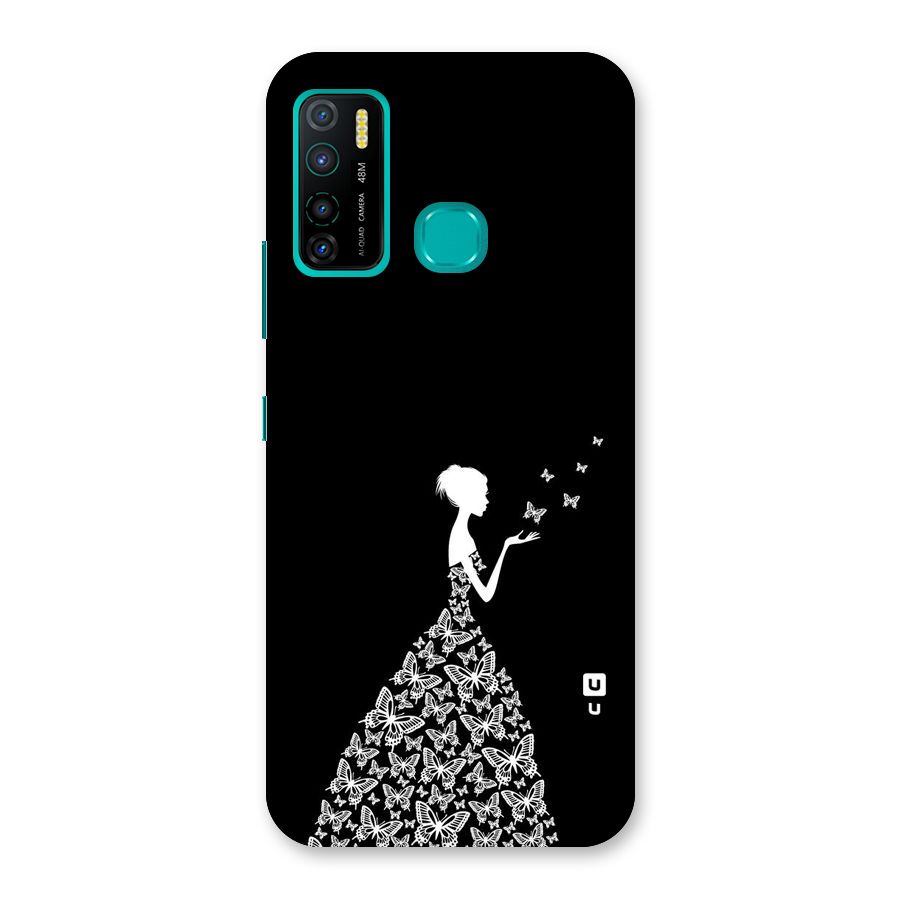 Butterfly Dress Back Case for Infinix Hot 9 Pro