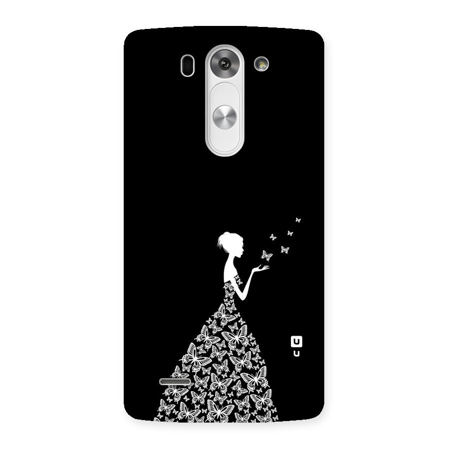 Butterfly Dress Back Case for LG G3 Beat