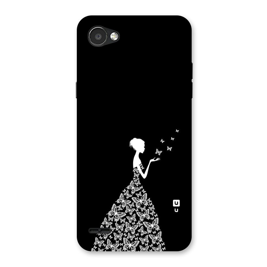 Butterfly Dress Back Case for LG Q6