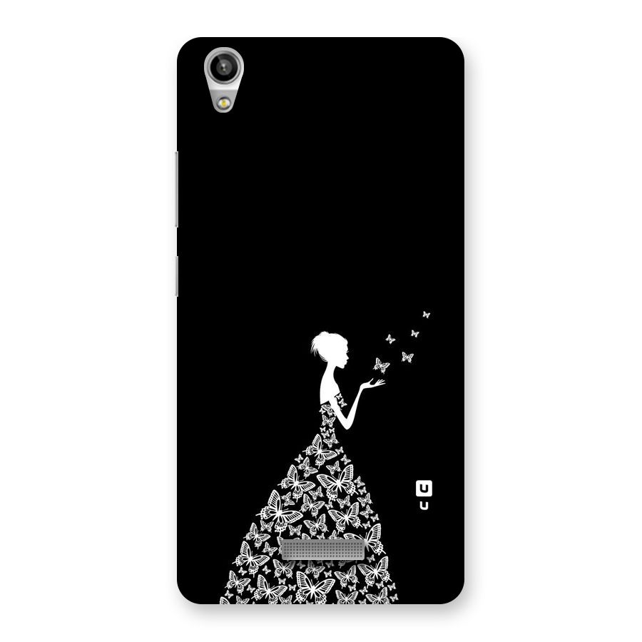 Butterfly Dress Back Case for Lava-Pixel-V1