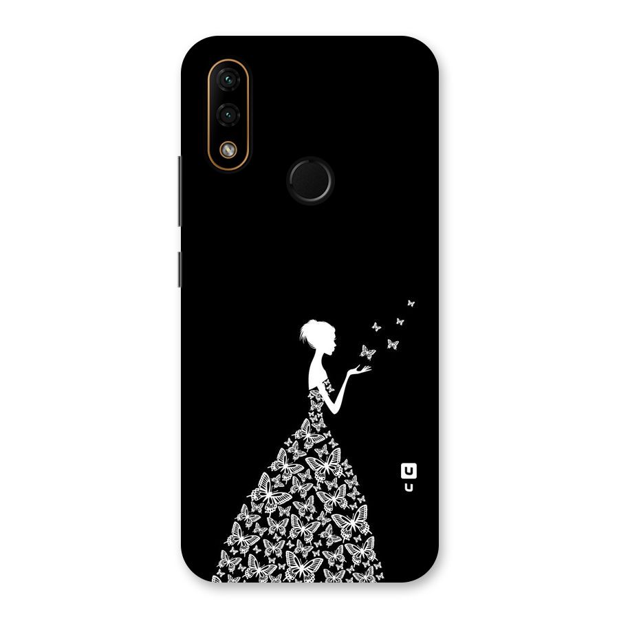 Butterfly Dress Back Case for Lenovo A6 Note