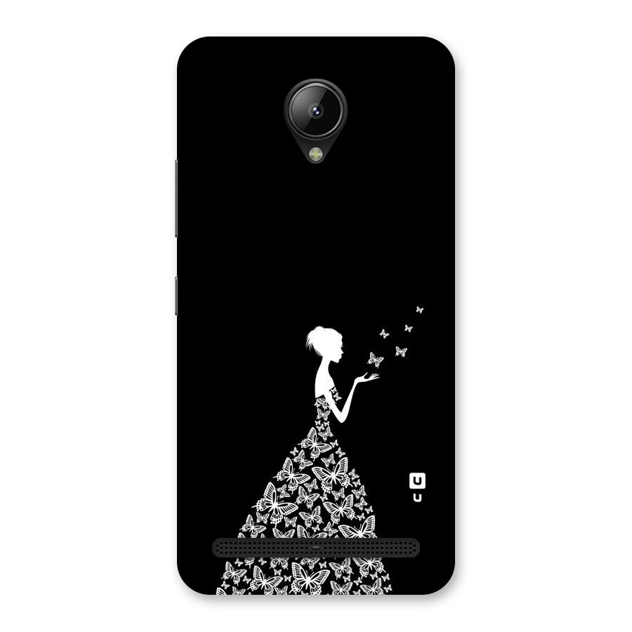 Butterfly Dress Back Case for Lenovo C2