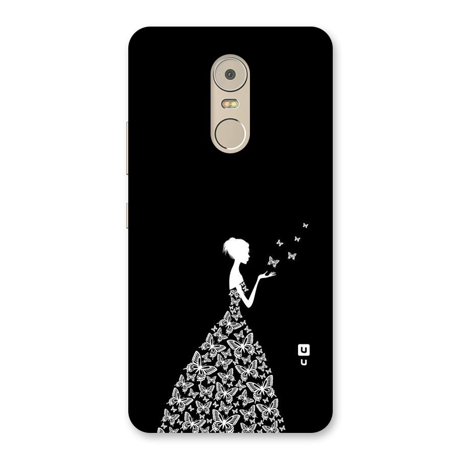 Butterfly Dress Back Case for Lenovo K6 Note