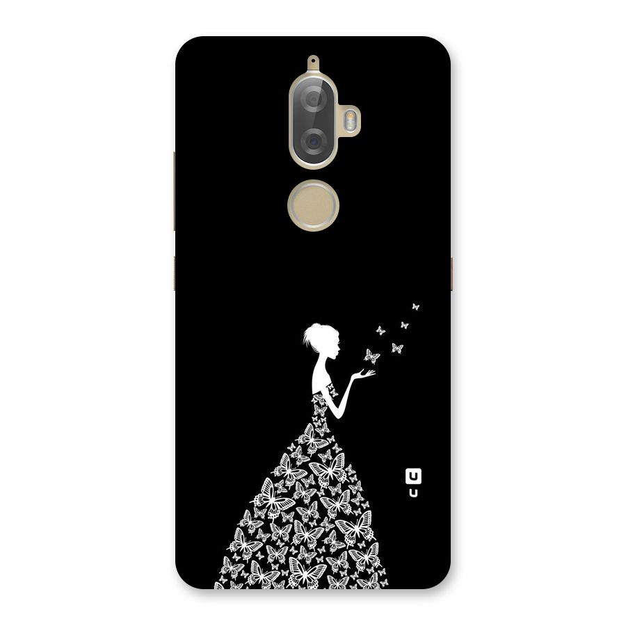 Butterfly Dress Back Case for Lenovo K8 Plus