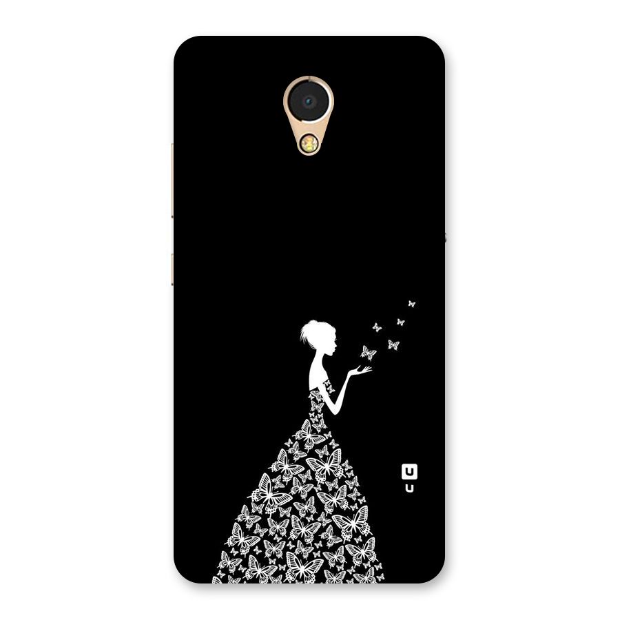 Butterfly Dress Back Case for Lenovo P2