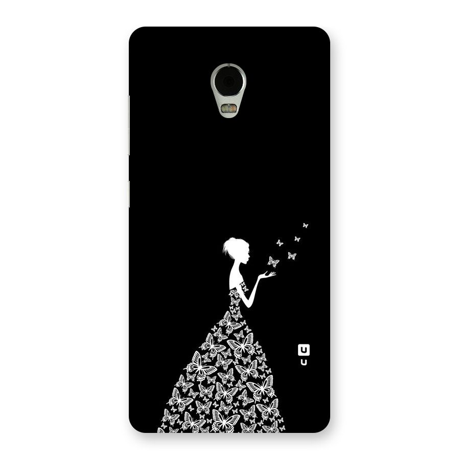 Butterfly Dress Back Case for Lenovo Vibe P1