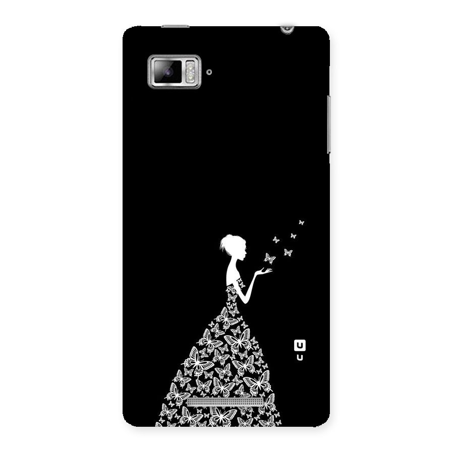 Butterfly Dress Back Case for Lenovo Vibe Z K910