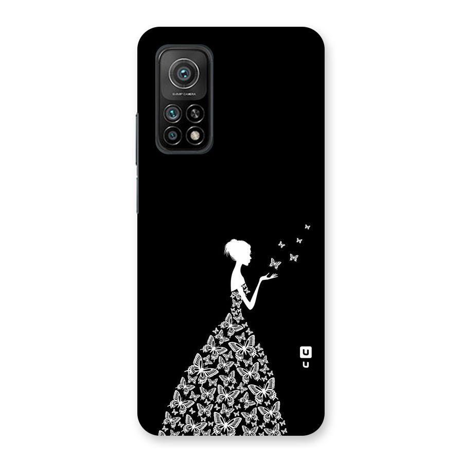 Butterfly Dress Back Case for Mi 10T 5G