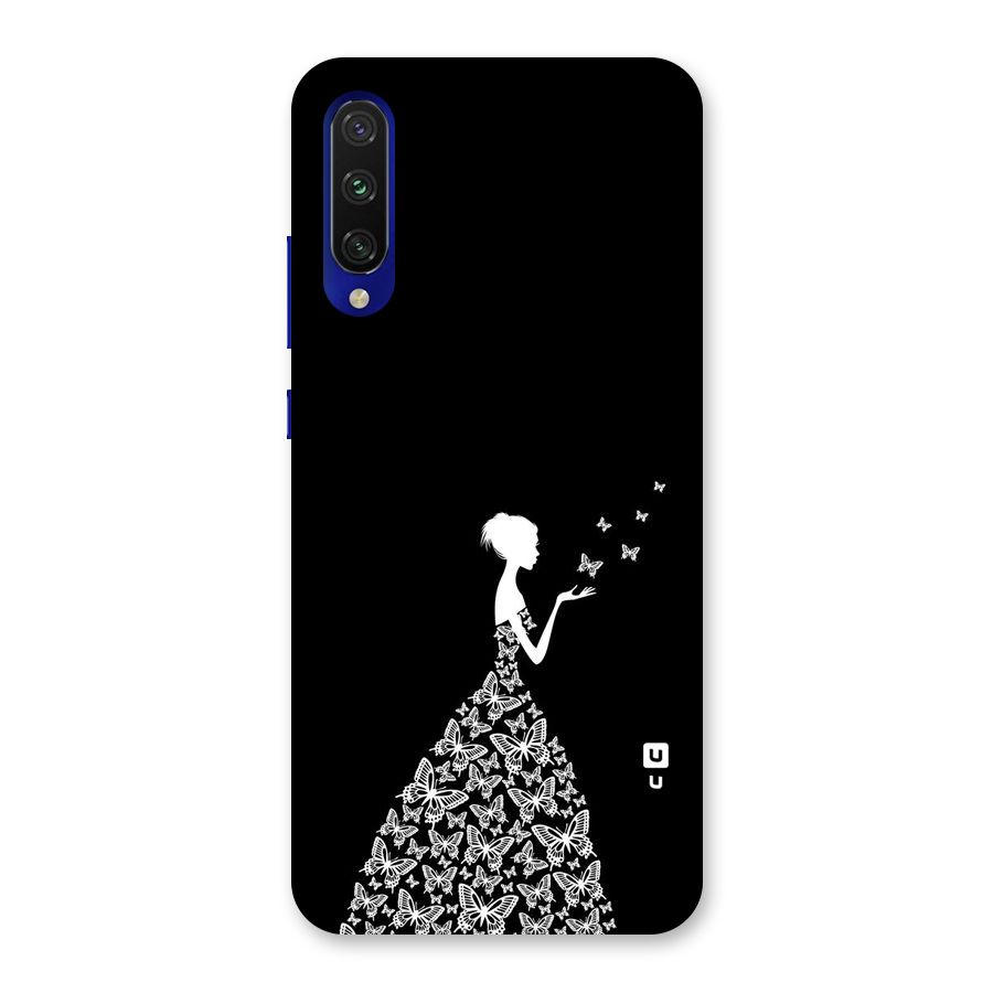Butterfly Dress Back Case for Mi A3