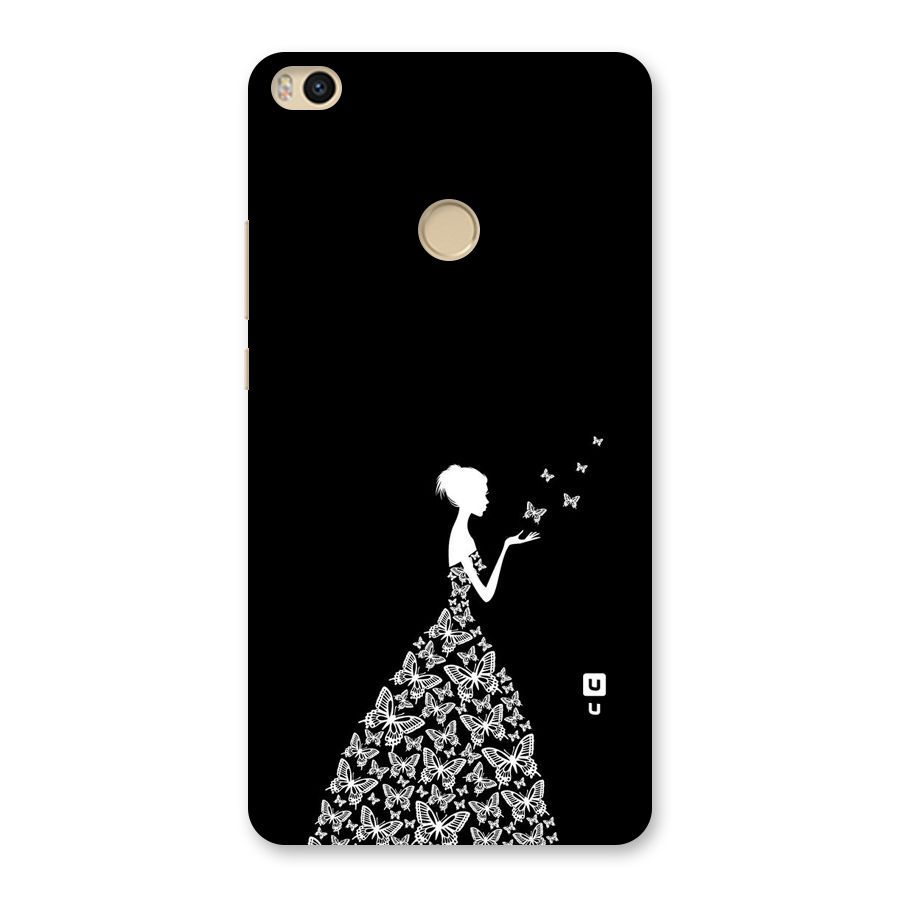 Butterfly Dress Back Case for Mi Max 2