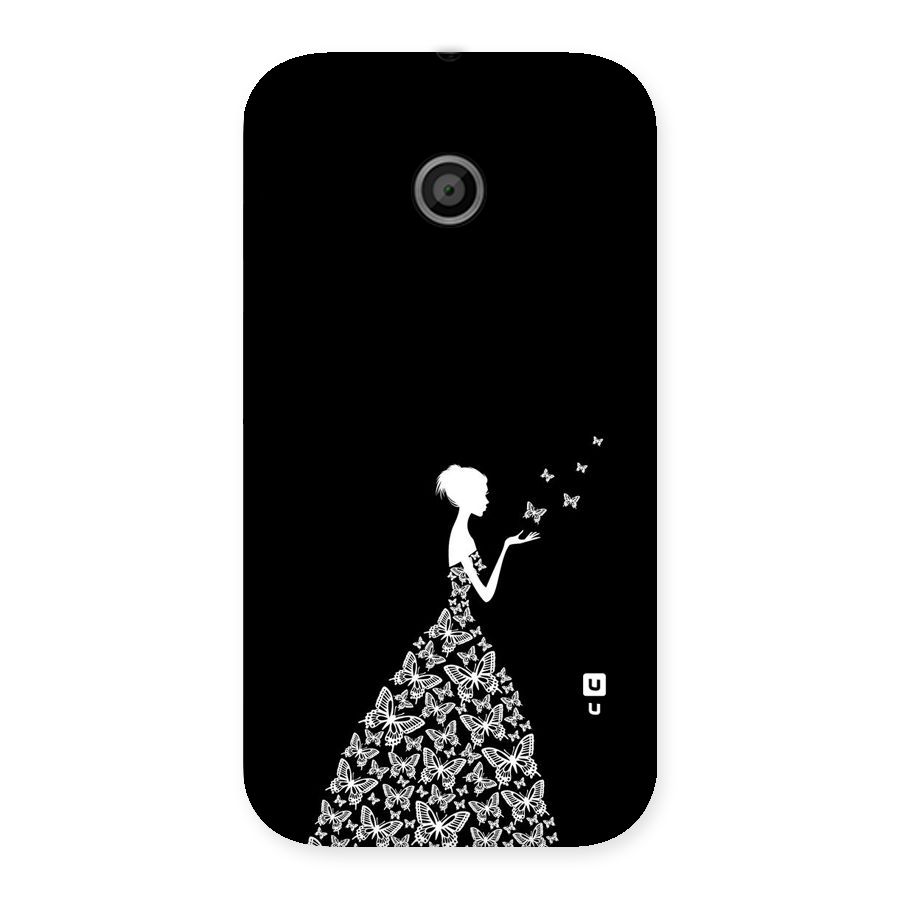 Butterfly Dress Back Case for Moto E