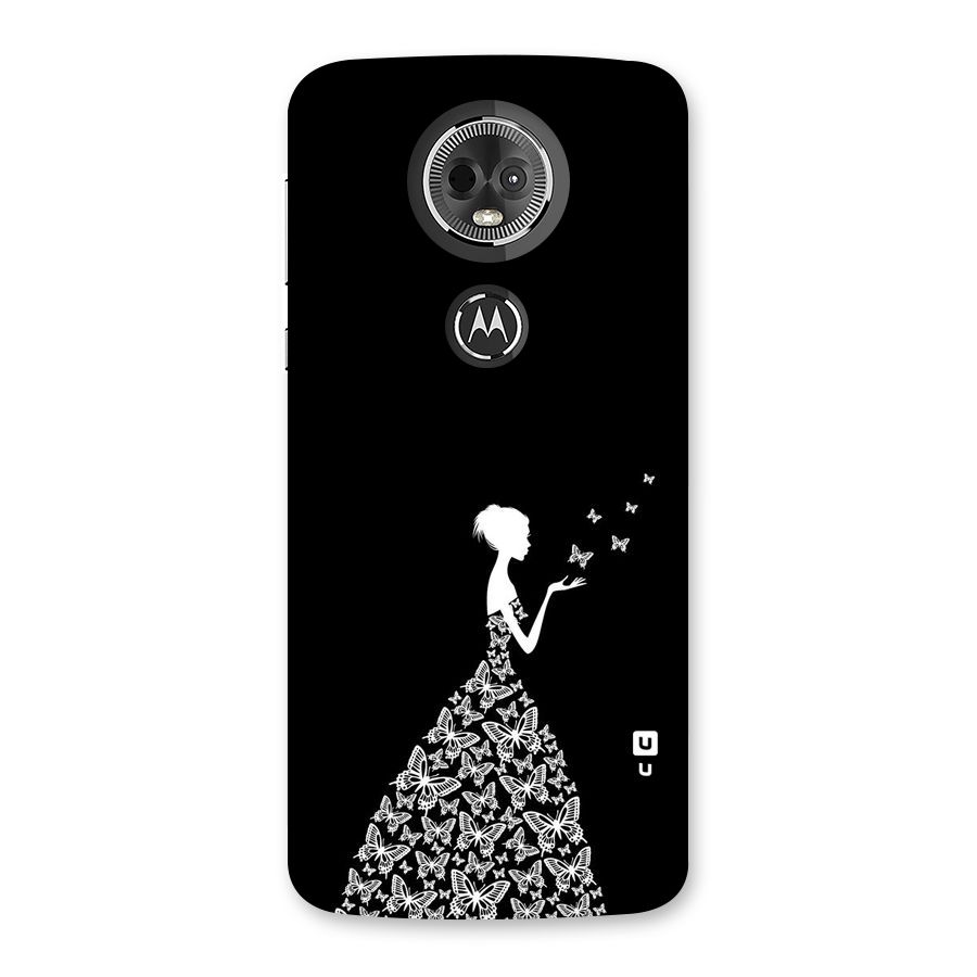 Butterfly Dress Back Case for Moto E5 Plus