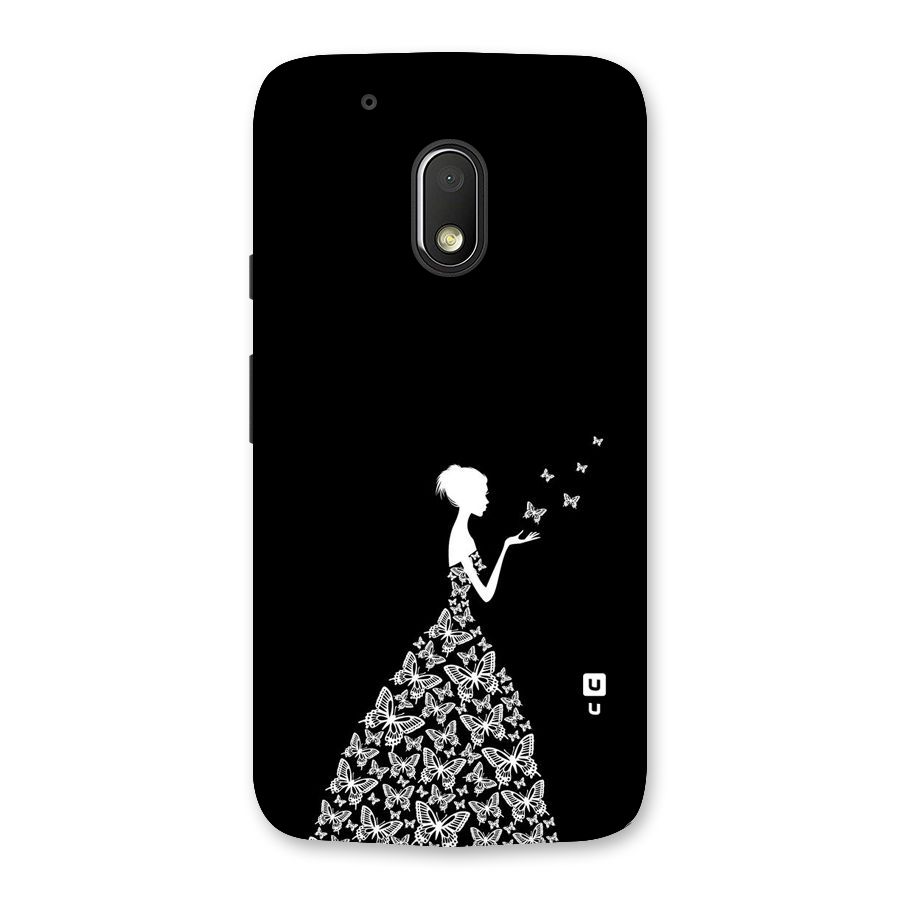 Butterfly Dress Back Case for Moto G4 Play
