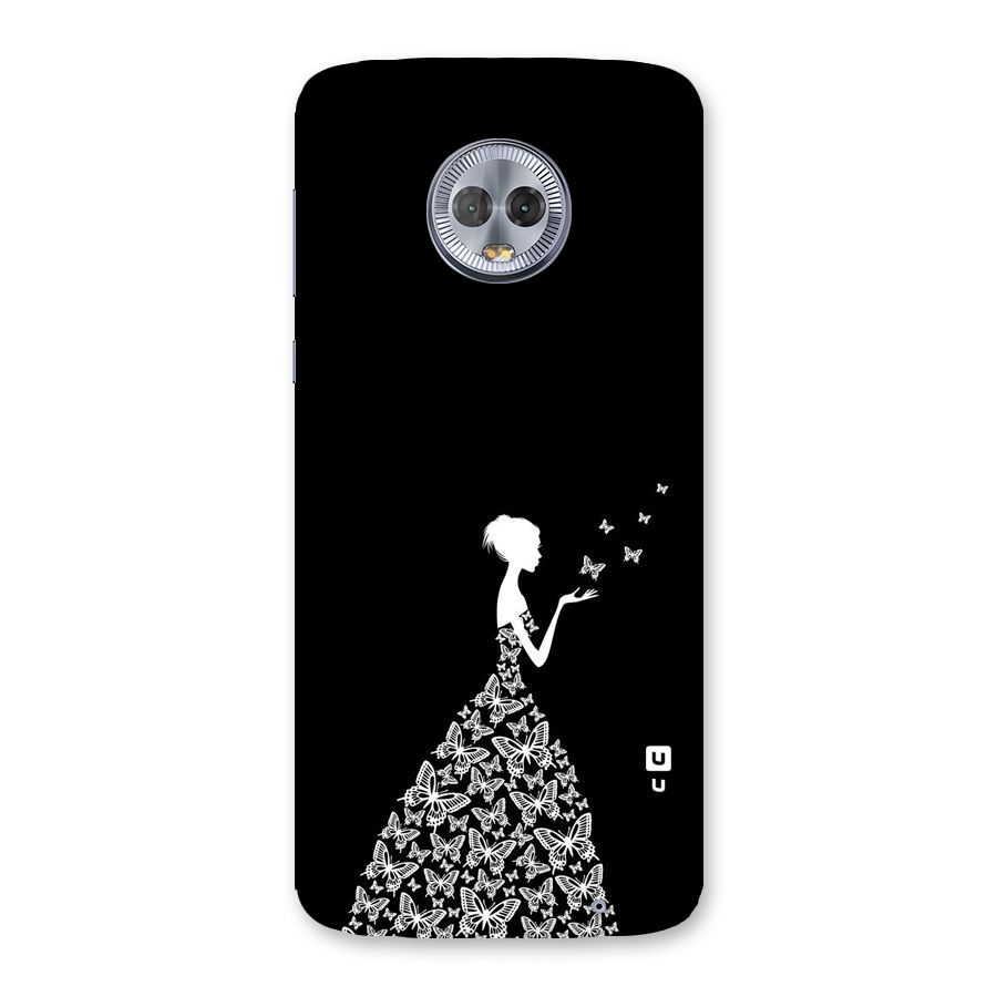 Butterfly Dress Back Case for Moto G6 Plus