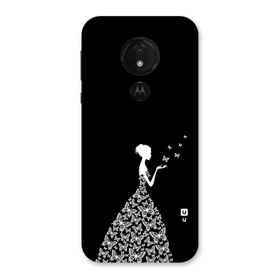 Butterfly Dress Back Case for Moto G7 Power