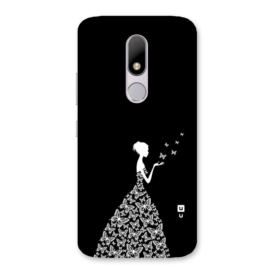 Butterfly Dress Back Case for Moto M
