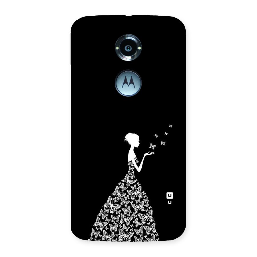 Butterfly Dress Back Case for Moto X 2nd Gen