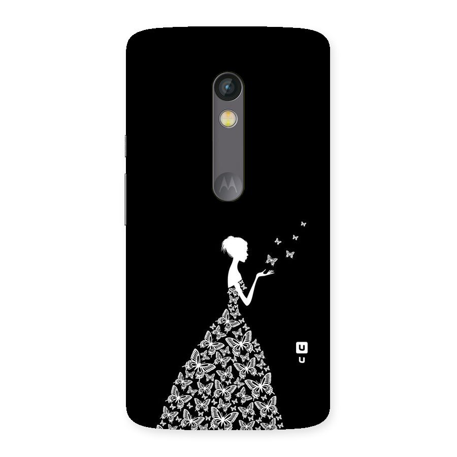 Butterfly Dress Back Case for Moto X Play