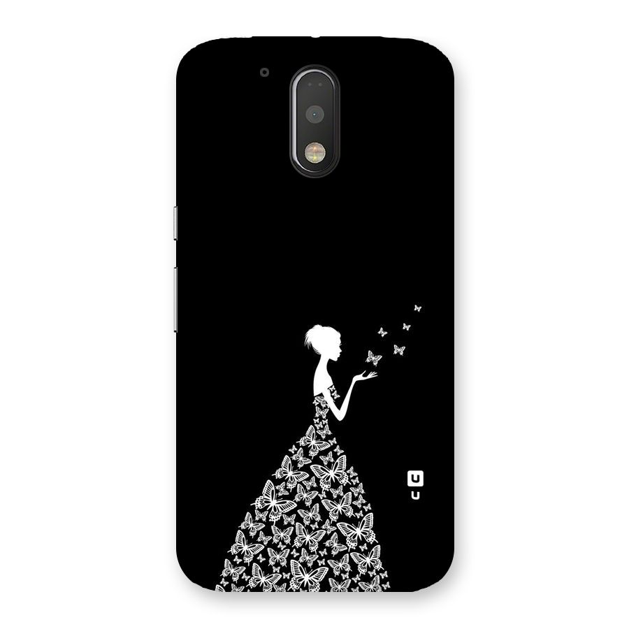 Butterfly Dress Back Case for Motorola Moto G4 Plus