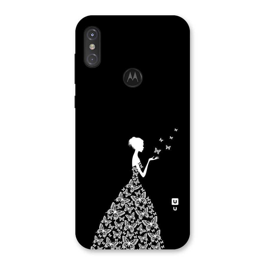 Butterfly Dress Back Case for Motorola One Power