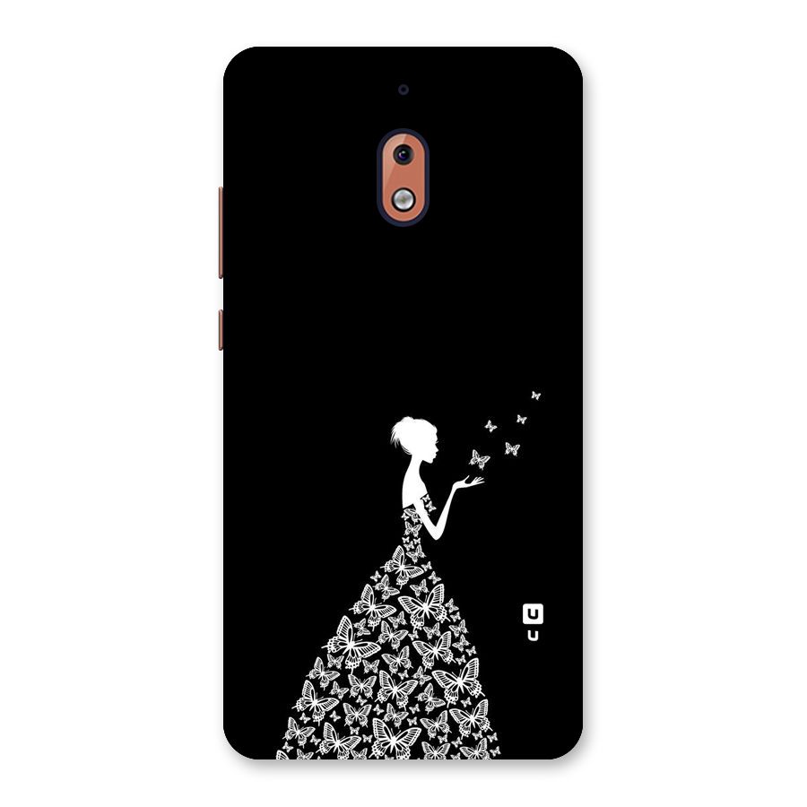 Butterfly Dress Back Case for Nokia 2.1